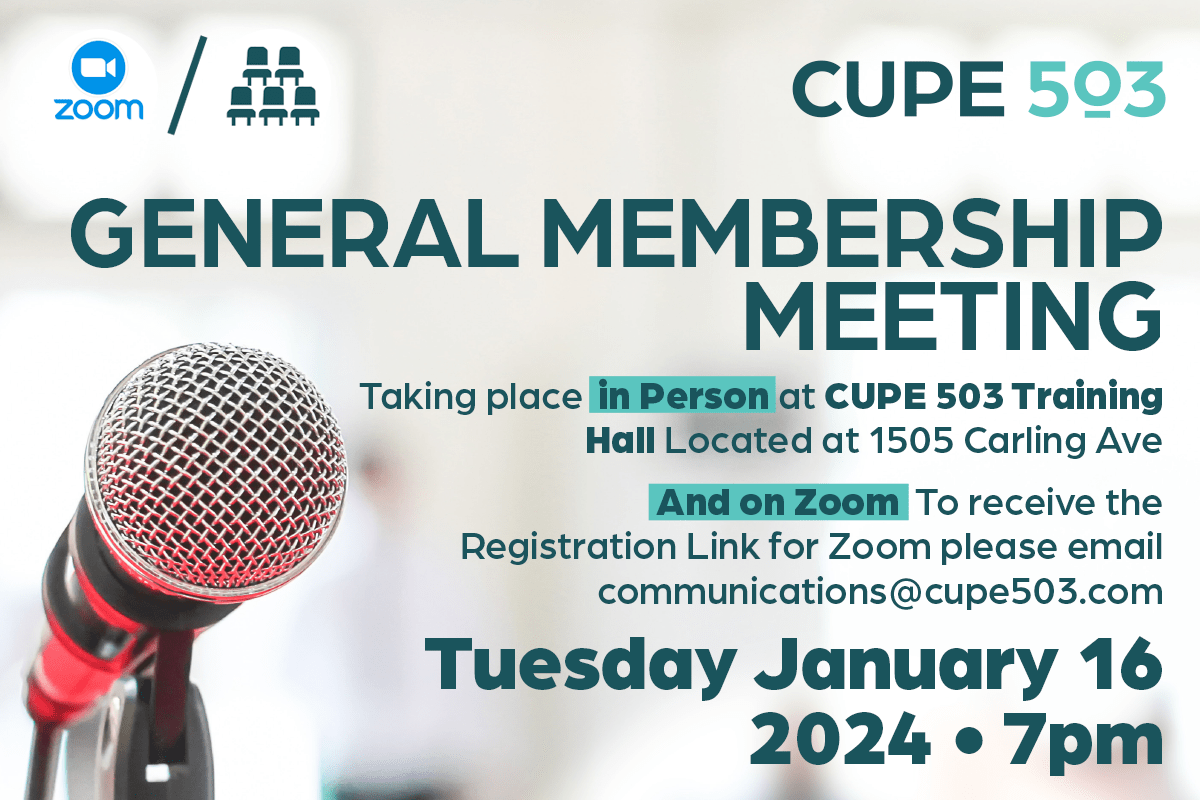 Membership Meeting: 16 January 2024