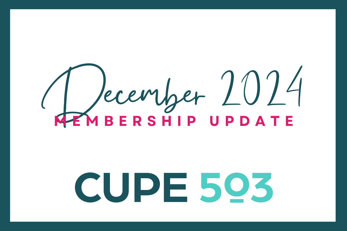 Membership Update: December 2024