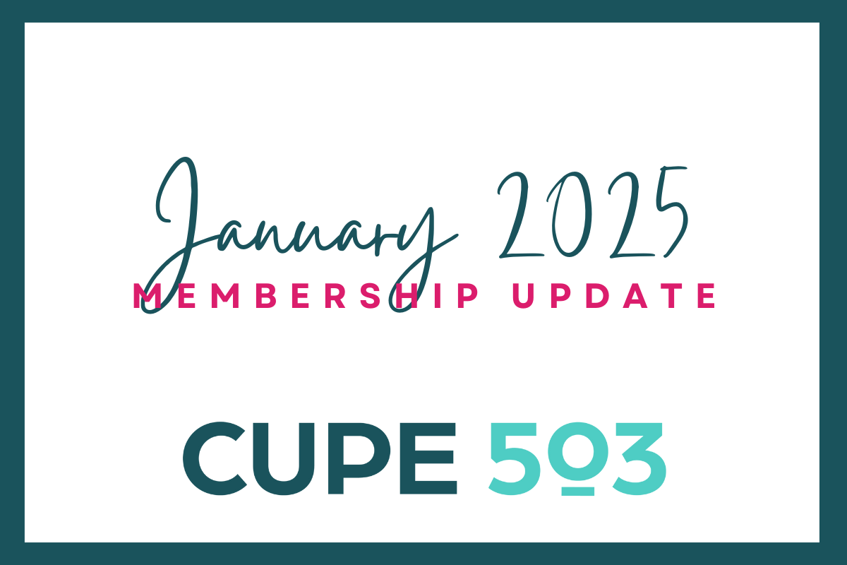 Membership Update: January 2025
